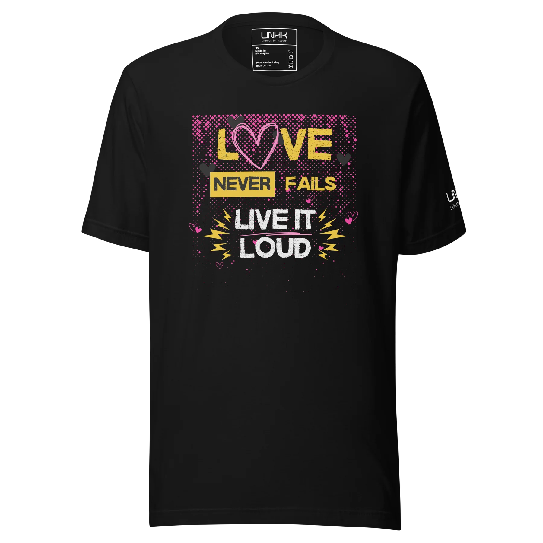 Love Never Fails Live It Loud T-Shirt
